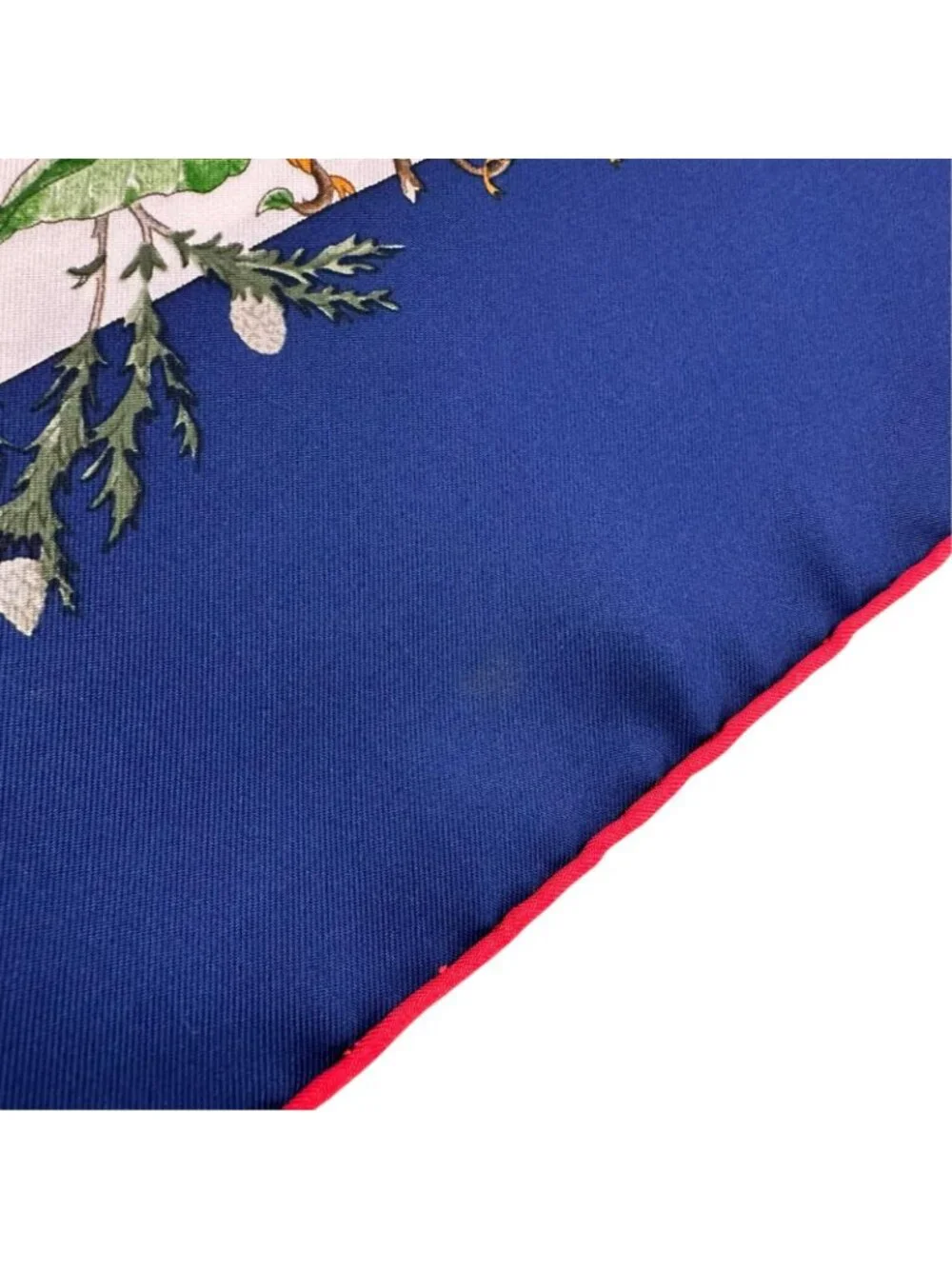 Hermes Carre 90 AU Coeur Des Bois Silk Green Blue White Scarf